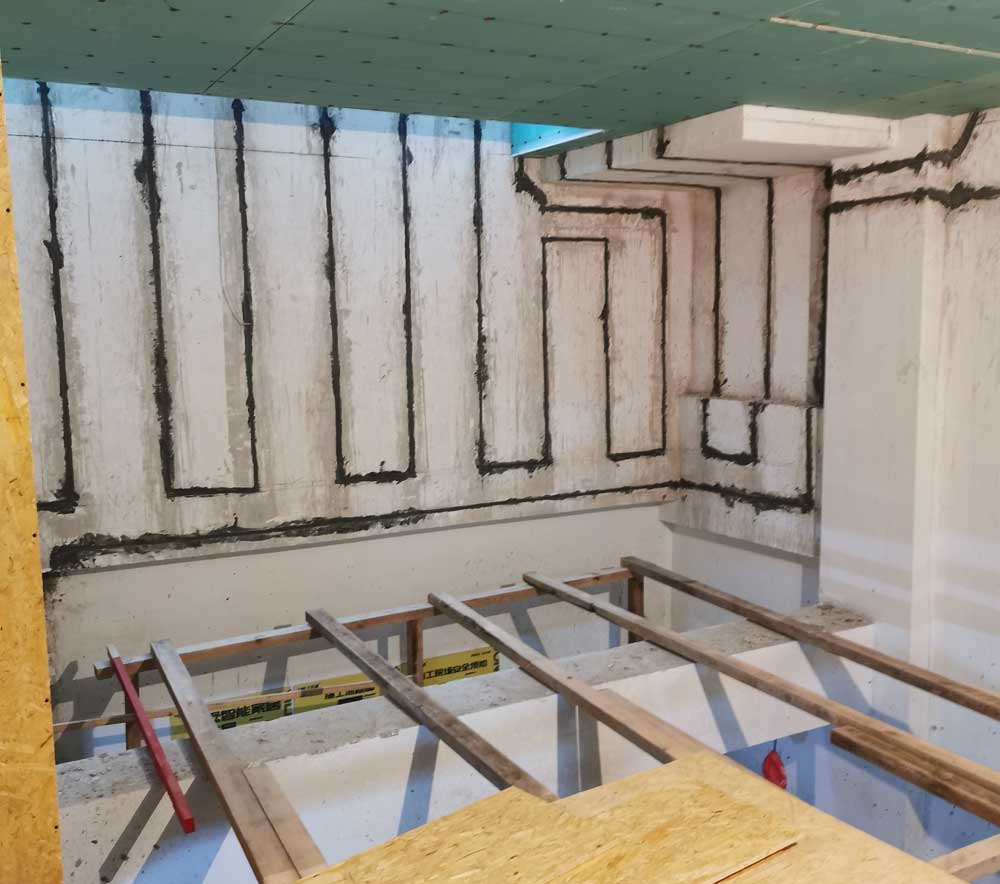 杭州大国璟排屋地下室防潮施工